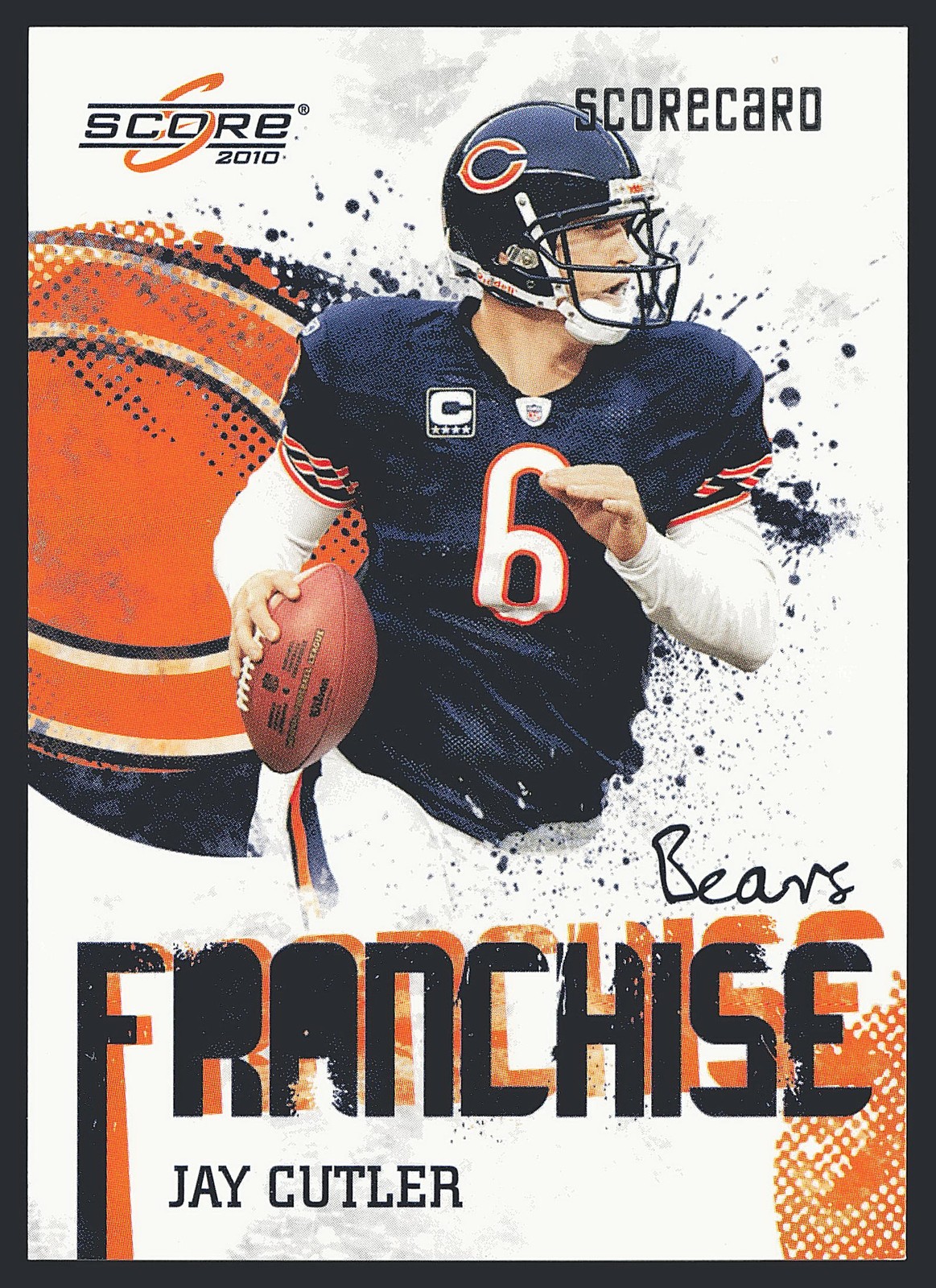 2010 Score #10 Jay Cutler Franchise Scorecard #/499 SN