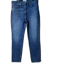 Madewell The Perfect Vintage Jeans Straight Leg Sz 31 12 High Rise Denim