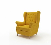 LuxuriöSer Gelber Chesterfield Sessel Designer Polstersessel Sofort