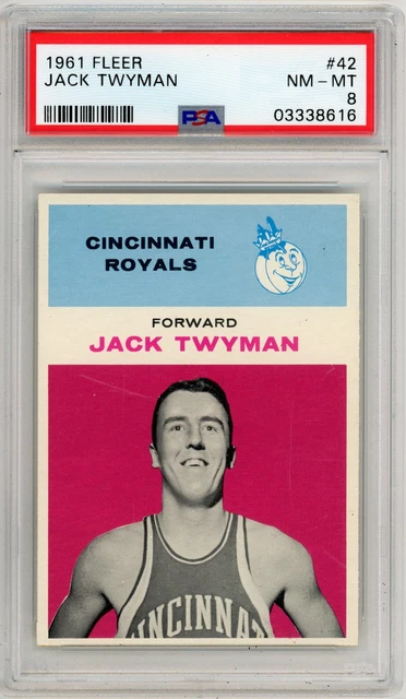 1961 Fleer #42 Jack Twyman PSA 8