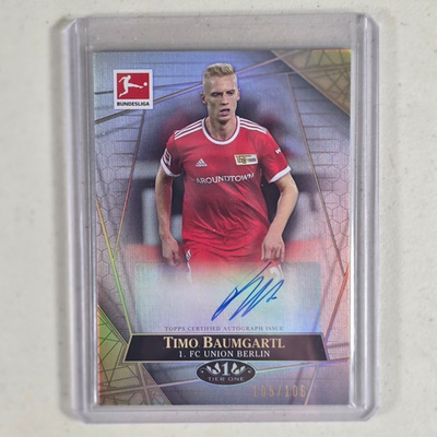 #ad 2021 22 Bundesliga Tier One TIMO BAUMGARTL The Wall Auto 106 NM M $14.14