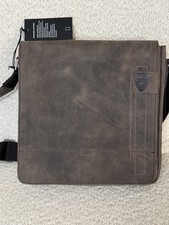 Strellson Richmond Messenger, dark Brown Lede...