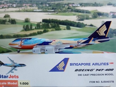 Starjets 1:500 Singapore Airlines B747-412 9V-SPL Tropical & Herpa Wings Katalog