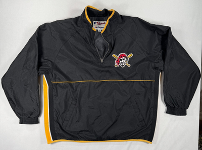 Vintage Pittsburgh Pirates Quarter Zip Pullover MLB Majestic