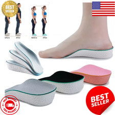 Memory Foam Height Increase Insoles Heel Lift Arch Support Shoe Inserts