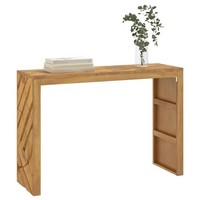 Konsolentisch 110X35X75 Cm Massivholz Teak Sofatisch Dielentisch Vidaxl