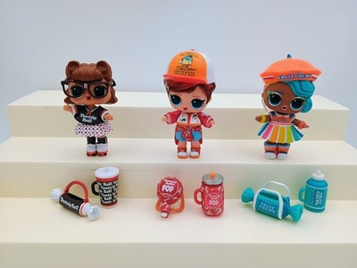 3 lol surprise dolls-mini sweets w/ accessories Rare Set Complete 