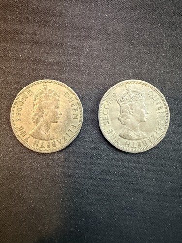 1971 and 1954 Seychelles One Rupee (Both Coins) (Lot)