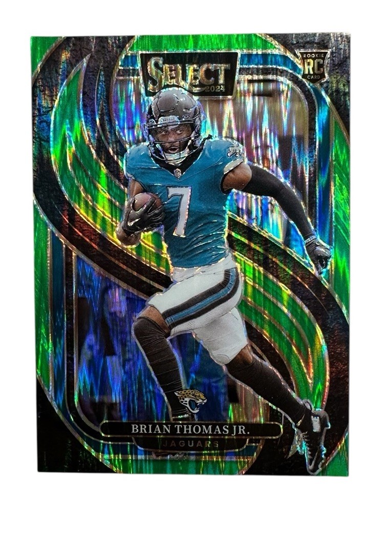2024 Select Brian Thomas Jr Premier Level Green Shock /499 Jaguars #143 Rookie
