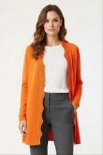 KAREN MILLEN Scallop Edge Longline Cardigan