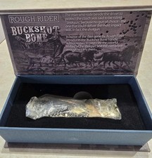 Rare Rough Ryder Cotton Sampler Buckshot Pocket Knife, Bone Handles, Unique, NIB
