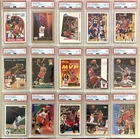 (15) MICHAEL JORDAN PSA 6 7 8 CARD LOT OF 90'S MIXED CARDS FLEER UD TOPPS HOOPS