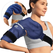 Shoulder Ice Pack Rotator Cuff Cold Therapy, Reusable Gel Ice Pack for Should...