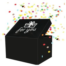 Geschenkbox Explosionsbox Klappbox Konfetti Pop-up Überraschung Geburtstagsge...