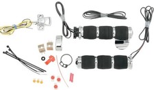 Avon Grips MT-IN-AIR-90CBH Air Cushioned Heated Grips with Throttle Boss - Chrom