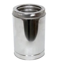 Supervent 6" ID x 12" Stainless Class-A Double Wall Insulated Vent Chimney Pipe