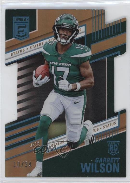 2022 Panini Donruss Elite Rookies Status Die-Cut 10/24 Garrett Wilson #118 12s2