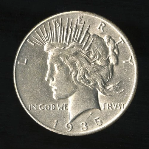 US Coin 1935 Peace Silver Dollar AU NO RESERVE!