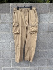 Vtg 90s Polo Ralph Lauren Men  s 36X32 Utility Khaki Pocket Cargo Pants Casual