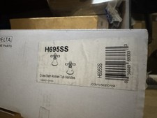 Delta H695SS Two Cross Bath Roman Tub Handles Kit Cassidy Stainless - NEW