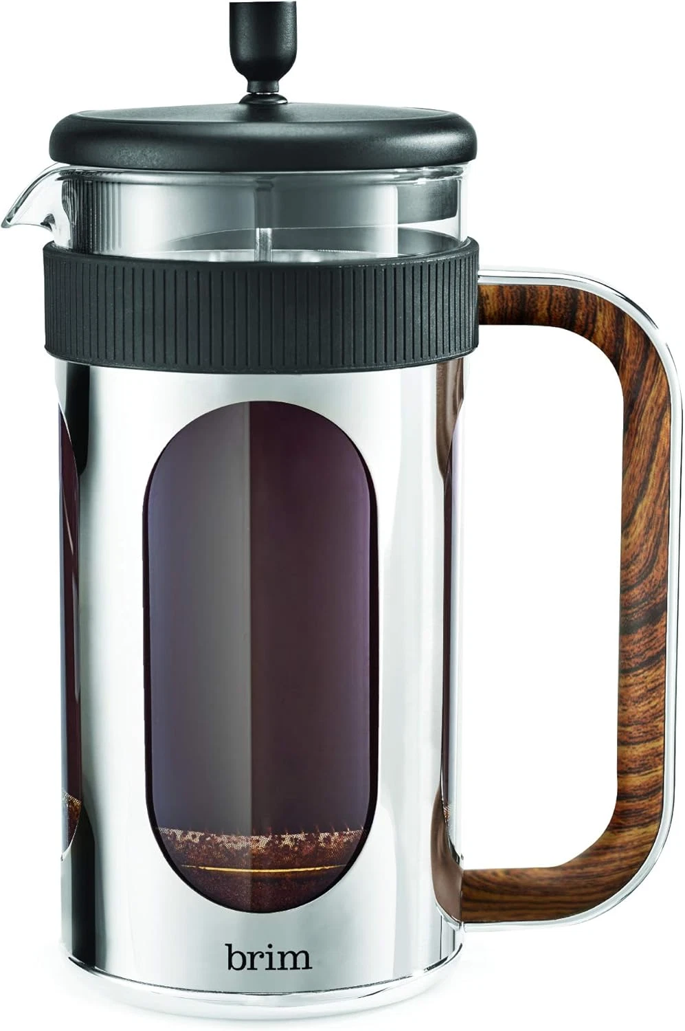 8 Cup French Press, Quickly Brew Coffee in under 5 Minutes, Classic Design with