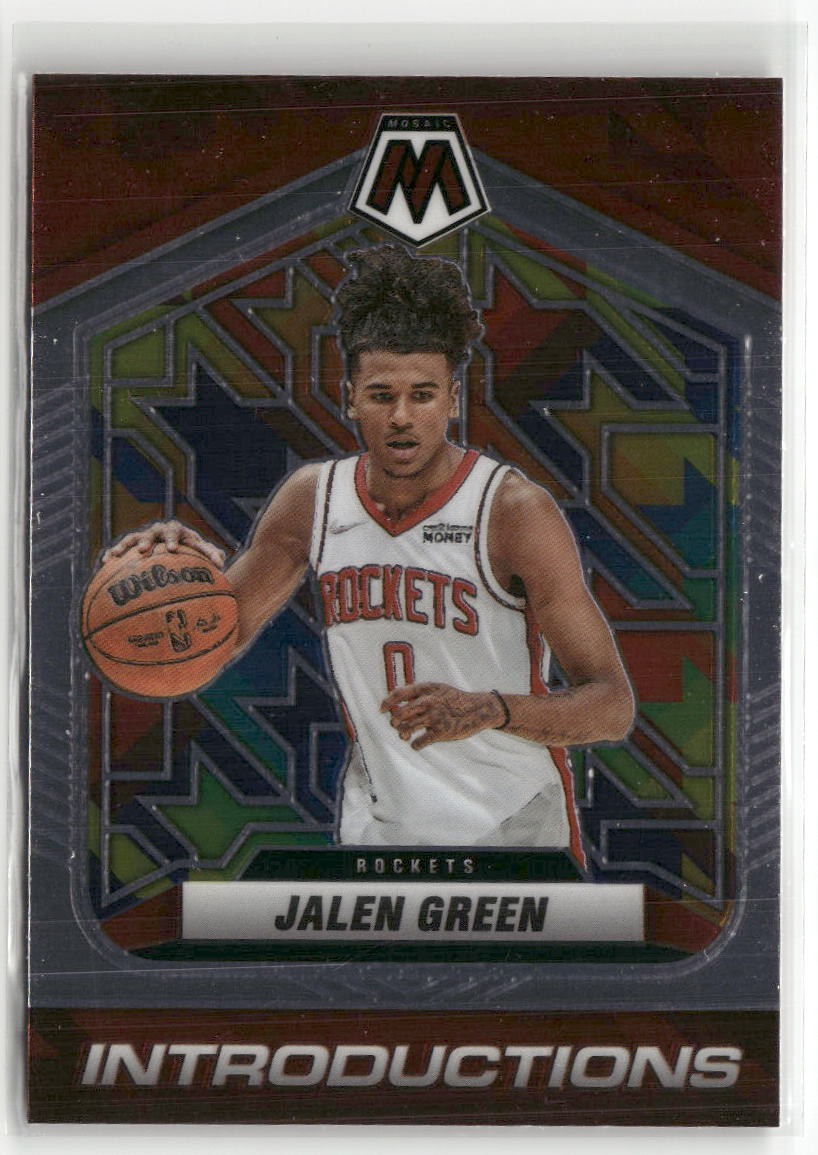 2021-22 Panini Mosaic #1 Jalen Green Introductions ☘️M01
