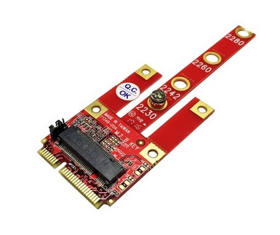 MPEX-134B Mini PCIe Adapter with M.2 Key B Slot - Support USB/PCIe/SATA Based...