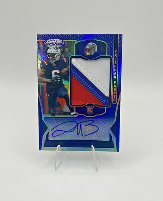 2024 Panini Certified - Fresh Fabric Mirror Sign Javon Baker Blue /99 (RC) (AU)
