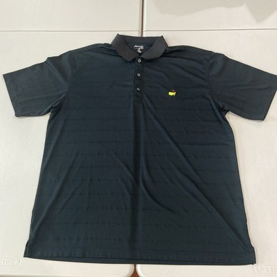 Masters Tech Mens XXL Polo Shirt Black Short Sleeve Golf