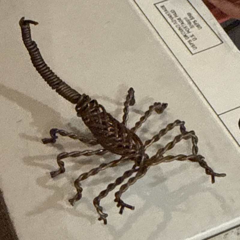 Metal Scorpion Figurine - Scorpion Specimen Collectible Display Piece