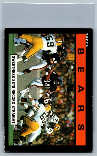 1985 Topps #22 Bears Team Leaders (Sweetness Sets Record Straight)