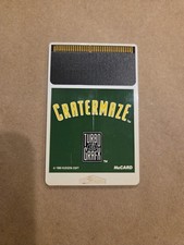 CraterMaze Crater Maze (TurboGrafx-16 1990) Authentic HuCARD Only Cleaned Tested