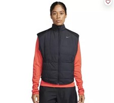 Nike Therma-FIT Swift Running Full Zip Vest Womens Black FB7537-010 SMALL NEW