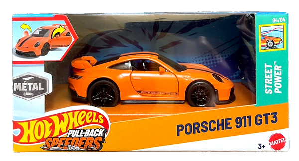Hot Wheels Porsche 911 992 GT3 Street Power Pullback 1:43 Modellauto Spielzeug-image