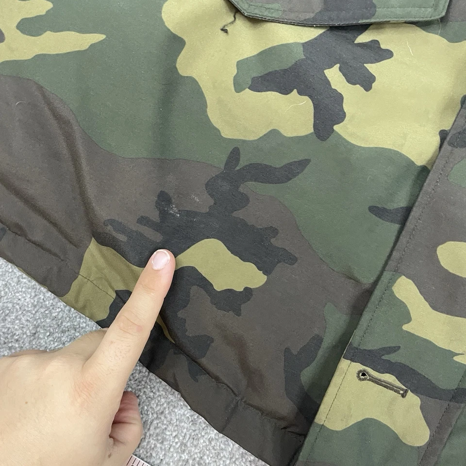 Polo Ralph Lauren Anexo Abajo Parka Piel Recortada Capucha Camuflada Chaqueta Para Hombres L $498 Foto 2 de 4