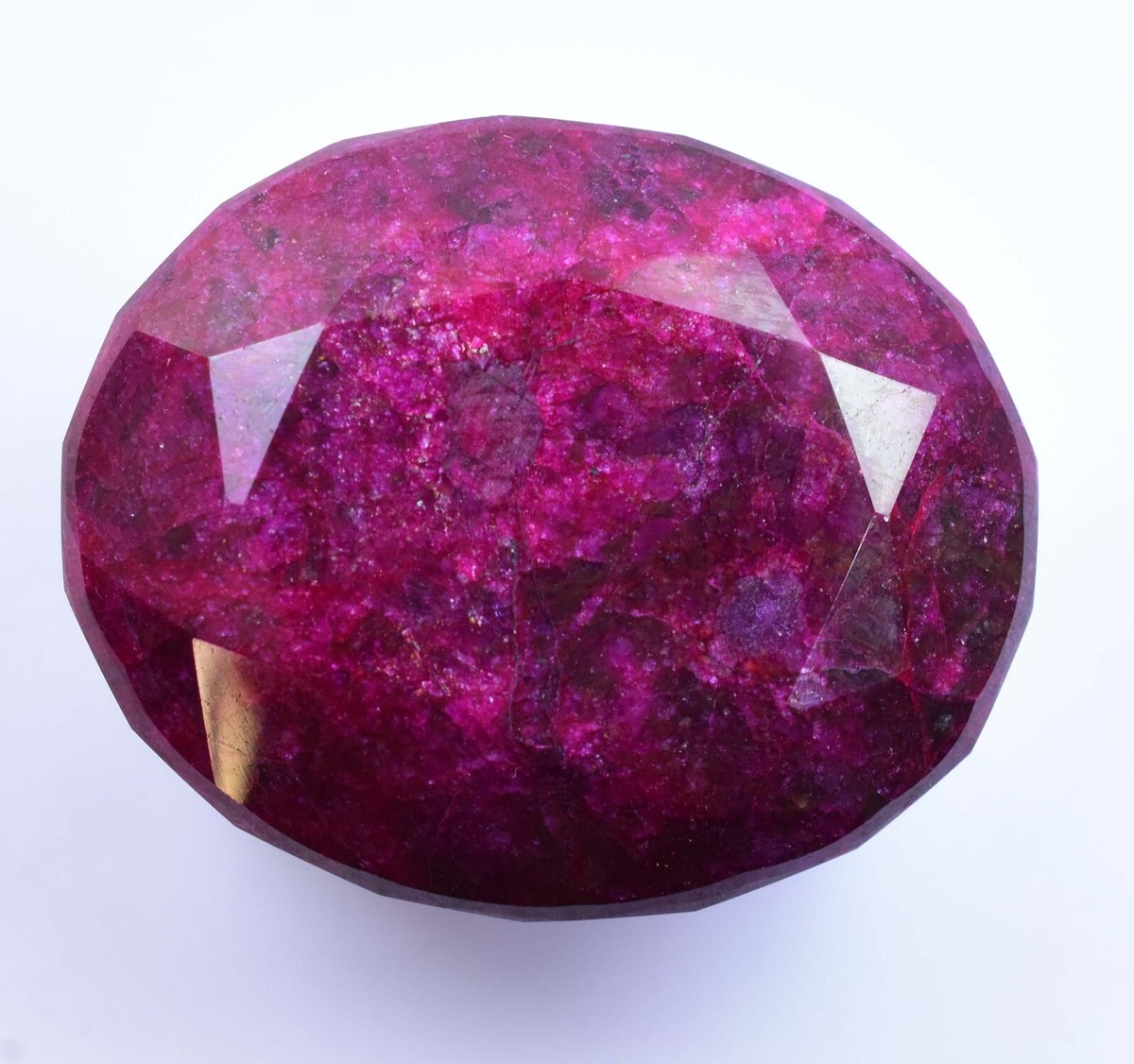 900.0 CT Natural Huge Red Ruby Certified Museum Grade Oval Earth