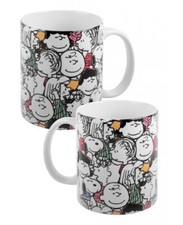 Peanuts Tasse All Over Snoopy Charlie Brown Lucy Lines Keramik  Kaffeetasse