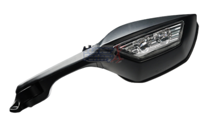 Black e-Mark Mirror Set fits KAWASAKI NINJA ZX10R ZX-10R L+R Turns
