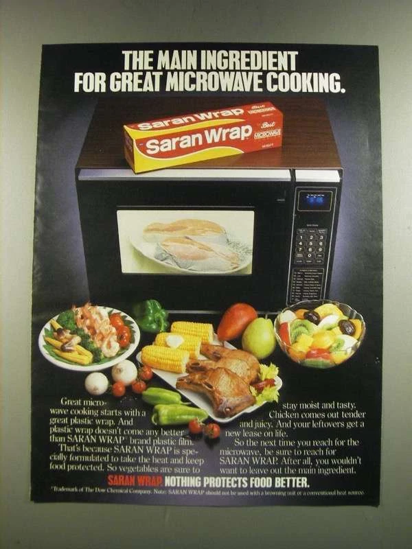 Saran wrap microwave outlet