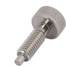 M6 Thread 3mm Pin Dia Carbon Steel Lock-Out Type Indexing Plunger w Knurled Knob