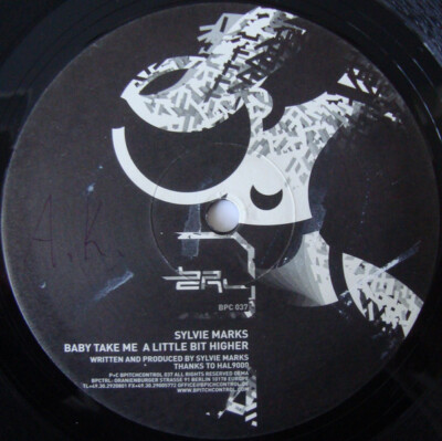 Sylvie Marks - Baby Take Me A Little Bit Higher (10'') (Very Good Plus (VG+)) - 3