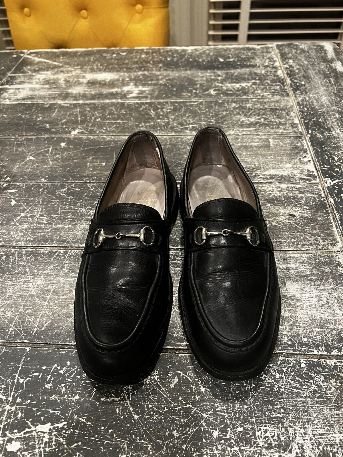 Alden 5727F Black Calfskin Horse Bit Loafer