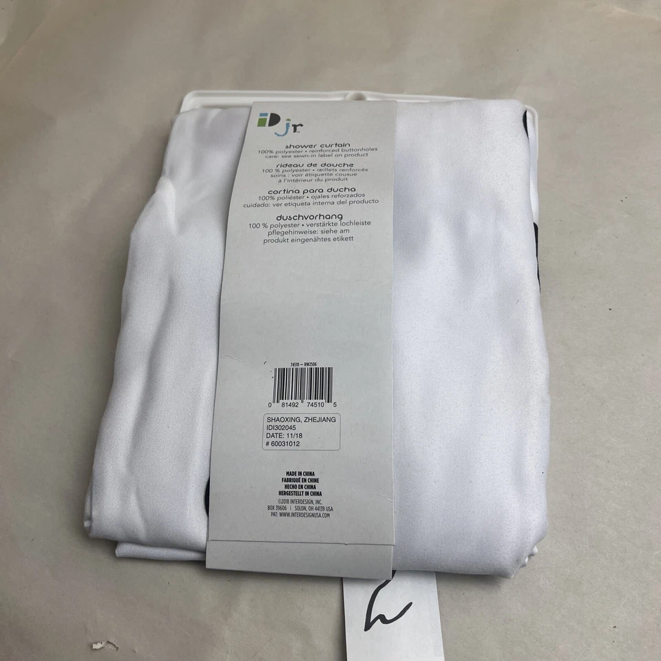 Cortina de ducha de tela impermeable resistente 72*72" 100 % poliéster Foto 2 de 4