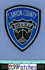 CANYON COUNTY SHERIFF (Blue NEW) IDAHO Police Shoulder Patch SCALES MYLAR 4A