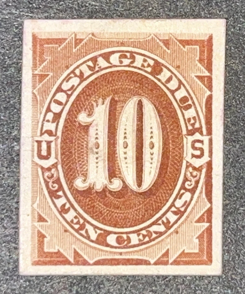 Travelstamps: US Stamps Scott #J26P4 10c Postage Due Proof on Card NGAI LH - Image 2 of 4