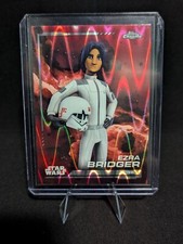 2024 Topps Chrome Star Wars Ezra Bridger Rebel Red RayWave Refractor 125