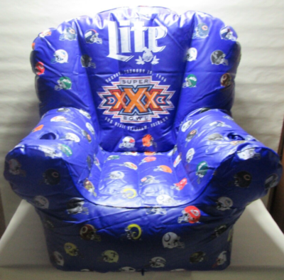 Miller Lite Beer Super Bowl XXX inflatable Chair - Approx 34