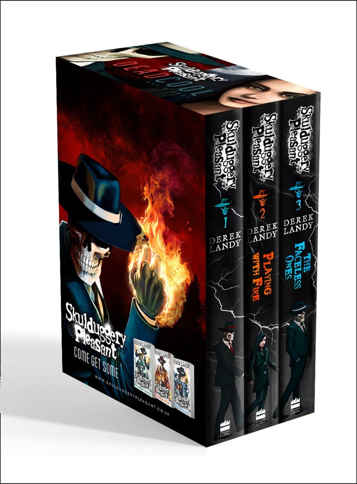 Skulduggery Pleasant The Faceless Ones Trilogy 3 Books Collection Set