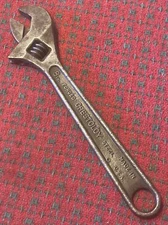 Vintage Early Crestoloy Adjustable Wrench “Mfd By Crescent Tool Co” USA 🇺🇸