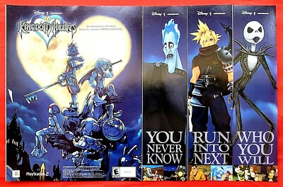 KINGDOM HEARTS II ポスター Kingdom Hearts II PS2 BOX ART Premium POSTER MADE IN USA